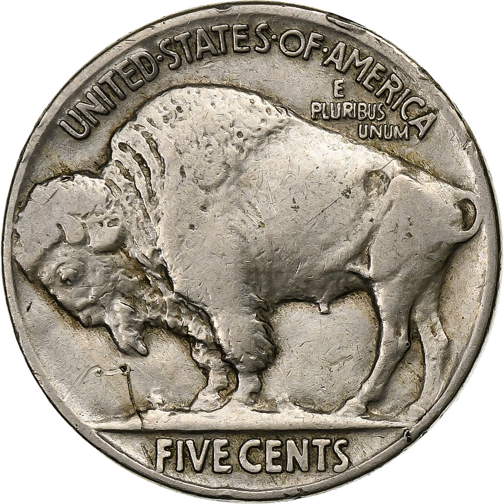 Stati Uniti, 5 Cents, Buffalo Nickel, 1935, U.S. Mint, Rame-nichel, MB+, KM:134
