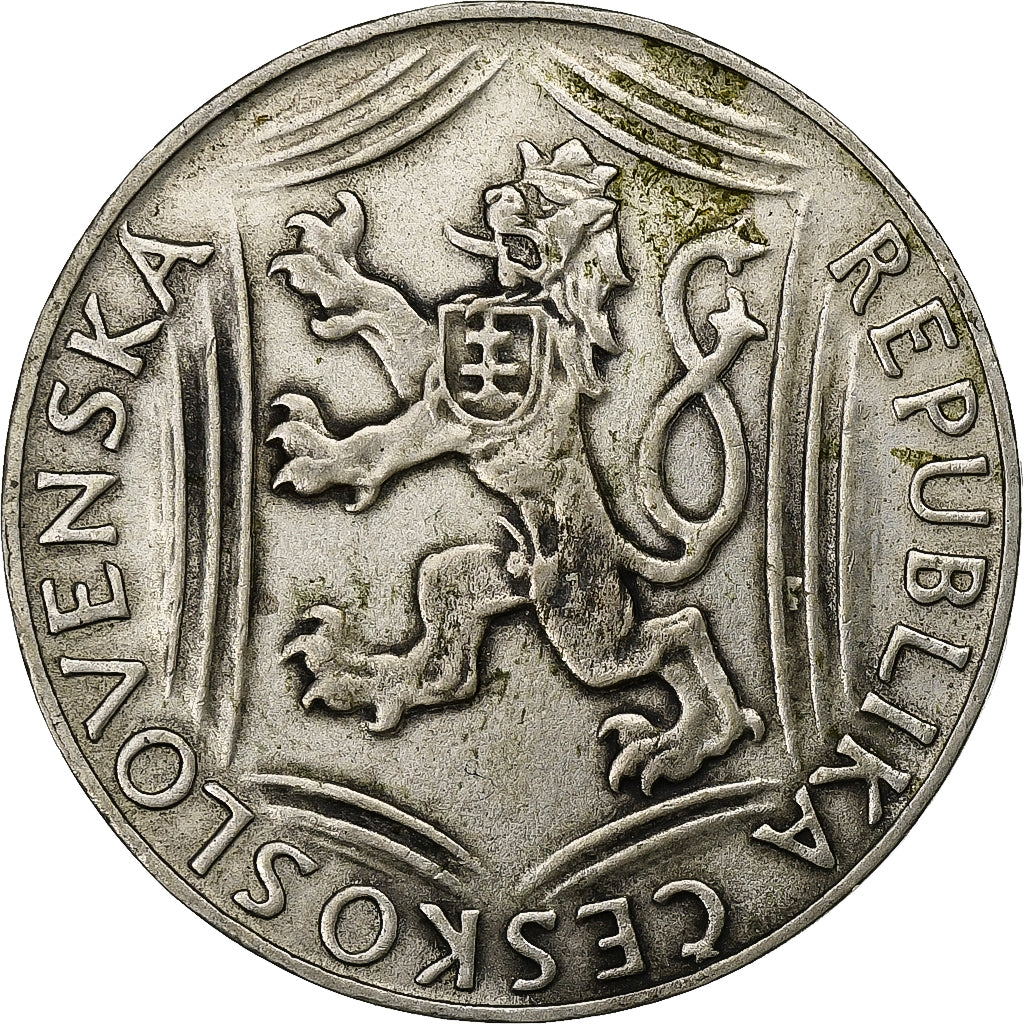 Czechosłowacja, 100 Korun, 1948, Srebro, EF(40-45), KM:27