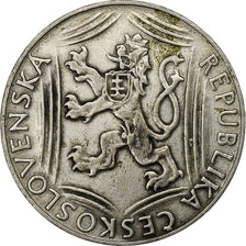 Czechosłowacja, 100 Korun, 1948, Srebro, EF(40-45), KM:27