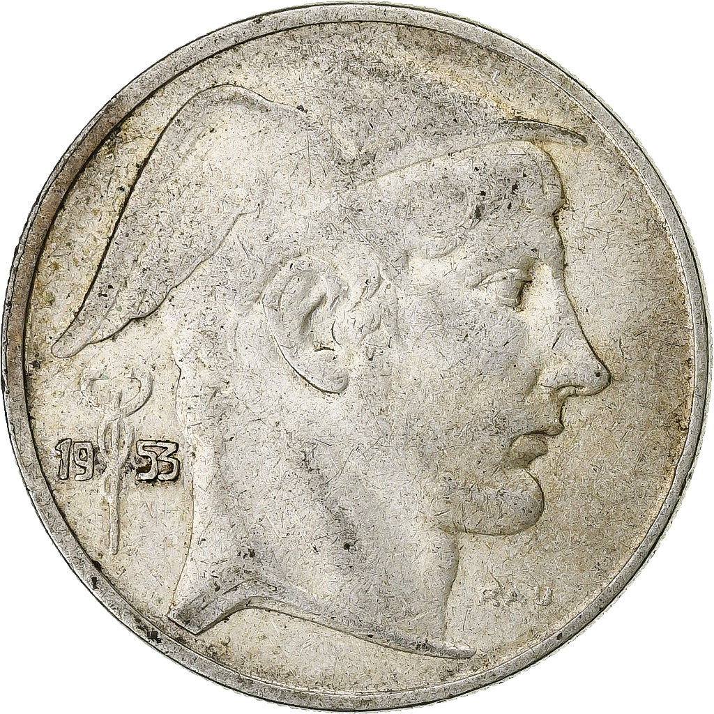 Belgique, 20 Francs, 20 Frank, 1953, Argent, TTB, KM:141.1