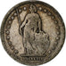 Suiza, Franc, 1910, Bern, Plata, BC+, KM:24