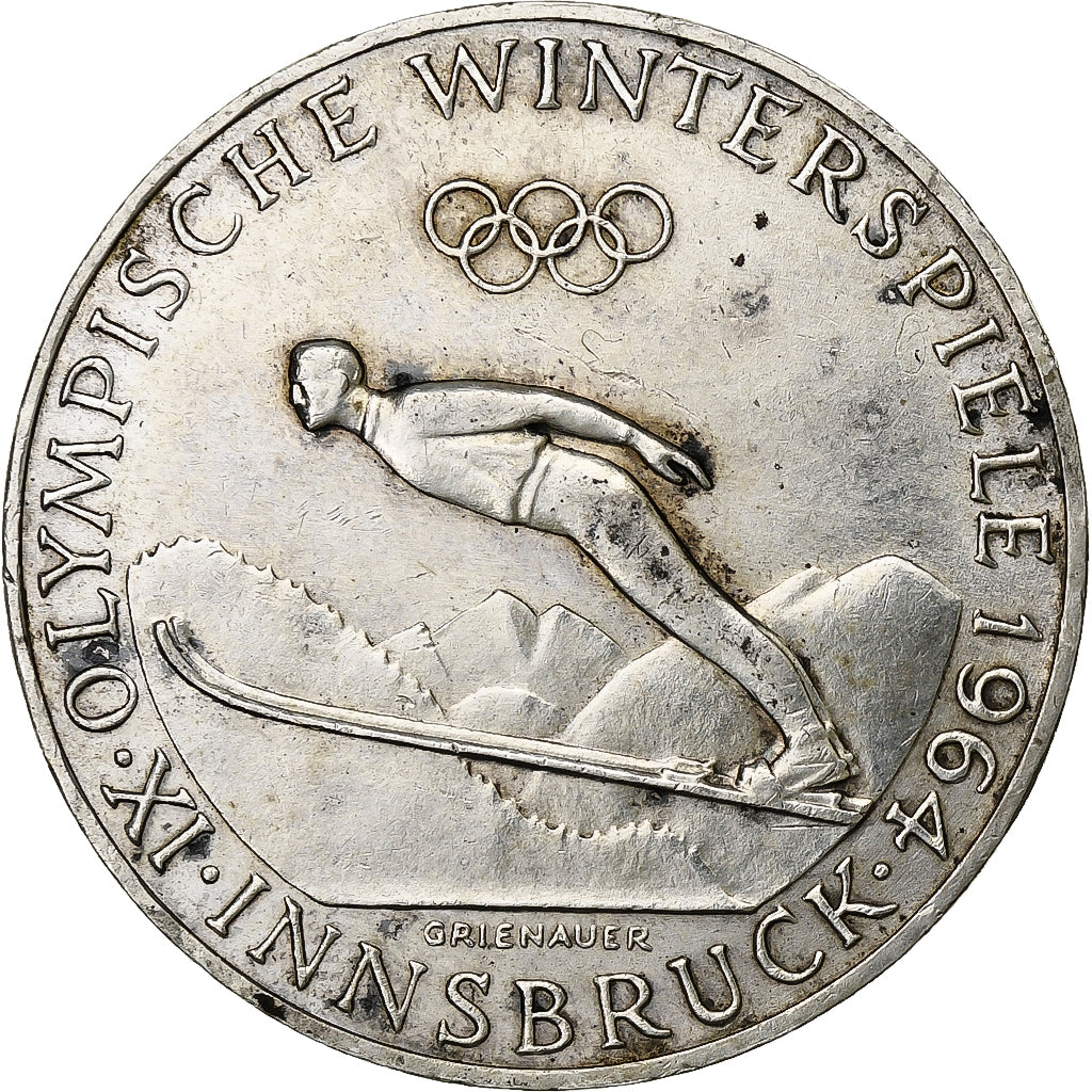 Austria, 50 Schilling, 1964, Srebro, AU(50-53), KM:2896
