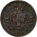 Suiza, 2 Rappen, 1932, Bern, Bronce, BC, KM:4.2a