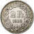 Switzerland, 2 Francs, 1922, Bern, Silver, EF(40-45), KM:21