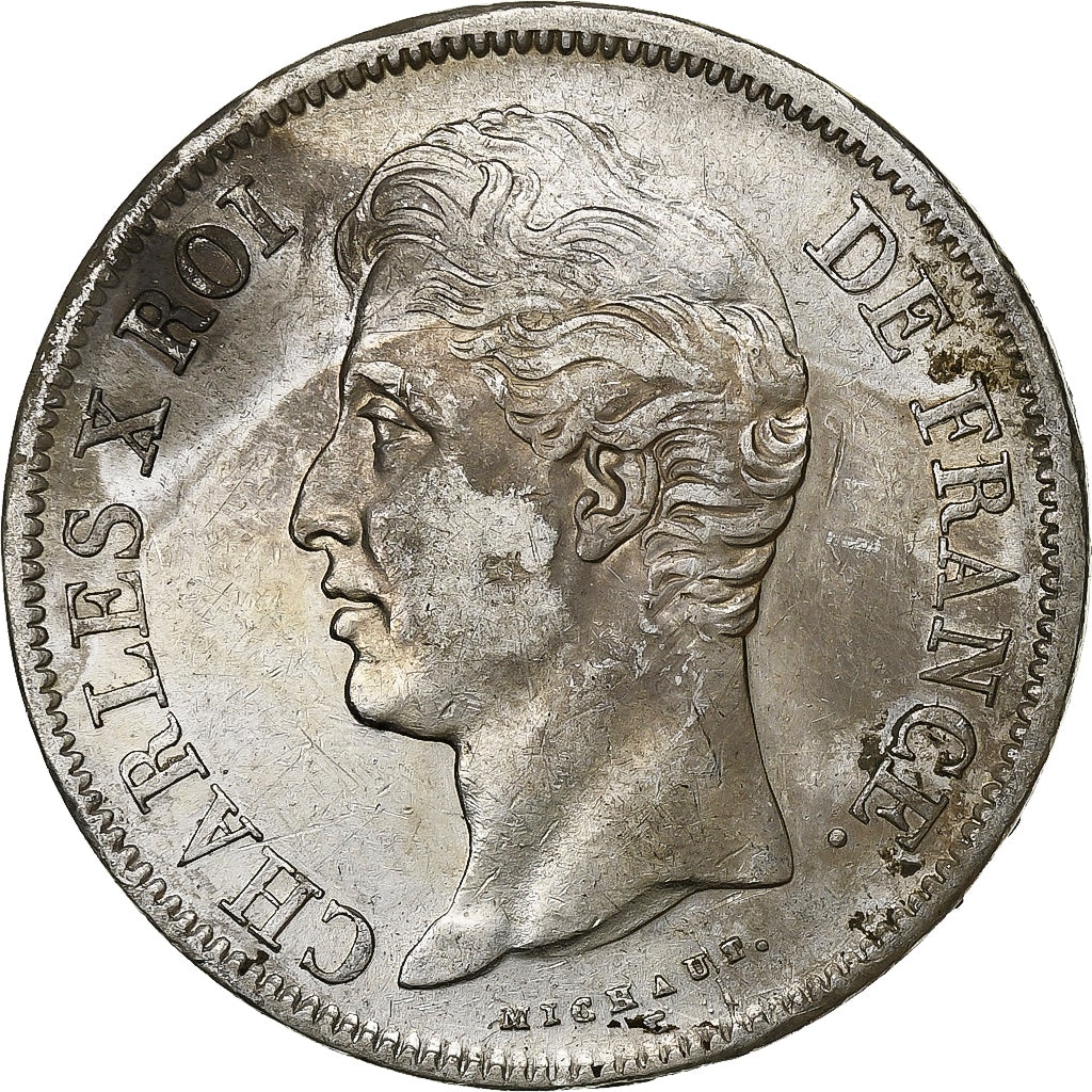 France, 5 Francs, Charles X, 1829, Rouen, Silver, EF(40-45), KM:728.2