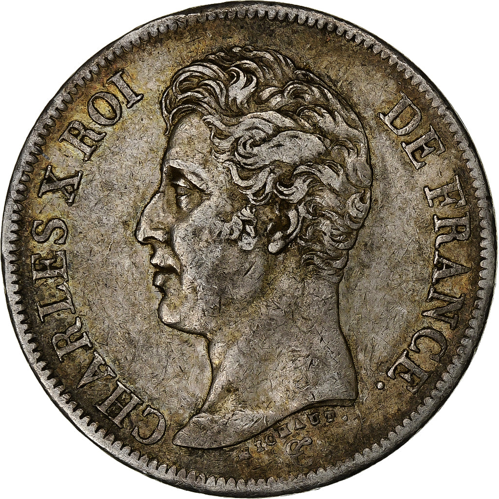 France, 5 Francs, Charles X, 1826, Paris, Silver, VF(30-35), KM:720.1