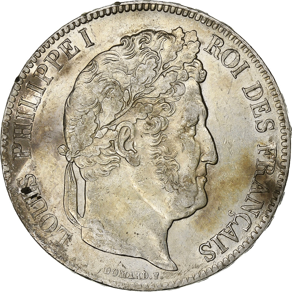 Francia, 5 Francs, Louis-Philippe, 1837, Paris, Argento, BB+, KM:749.1