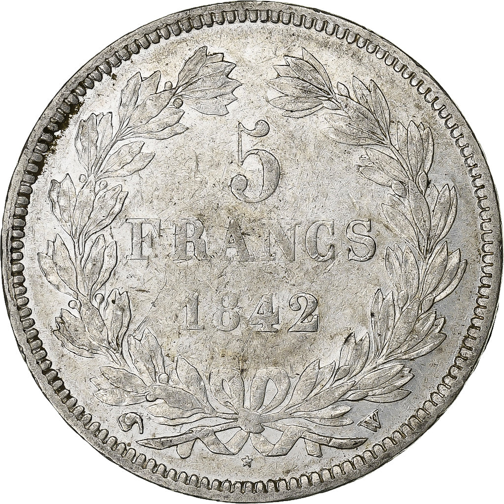 Frankrijk, 5 Francs, Louis-Philippe, 1842, Lille, Zilver, FR+, KM:749.13