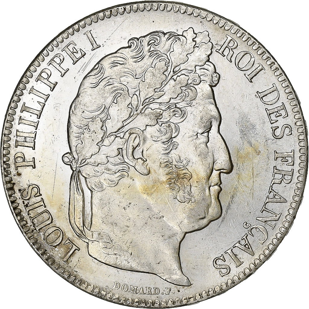 Francia, 5 Francs, Louis-Philippe, 1840, Rouen, Argento, BB+, KM:749.2