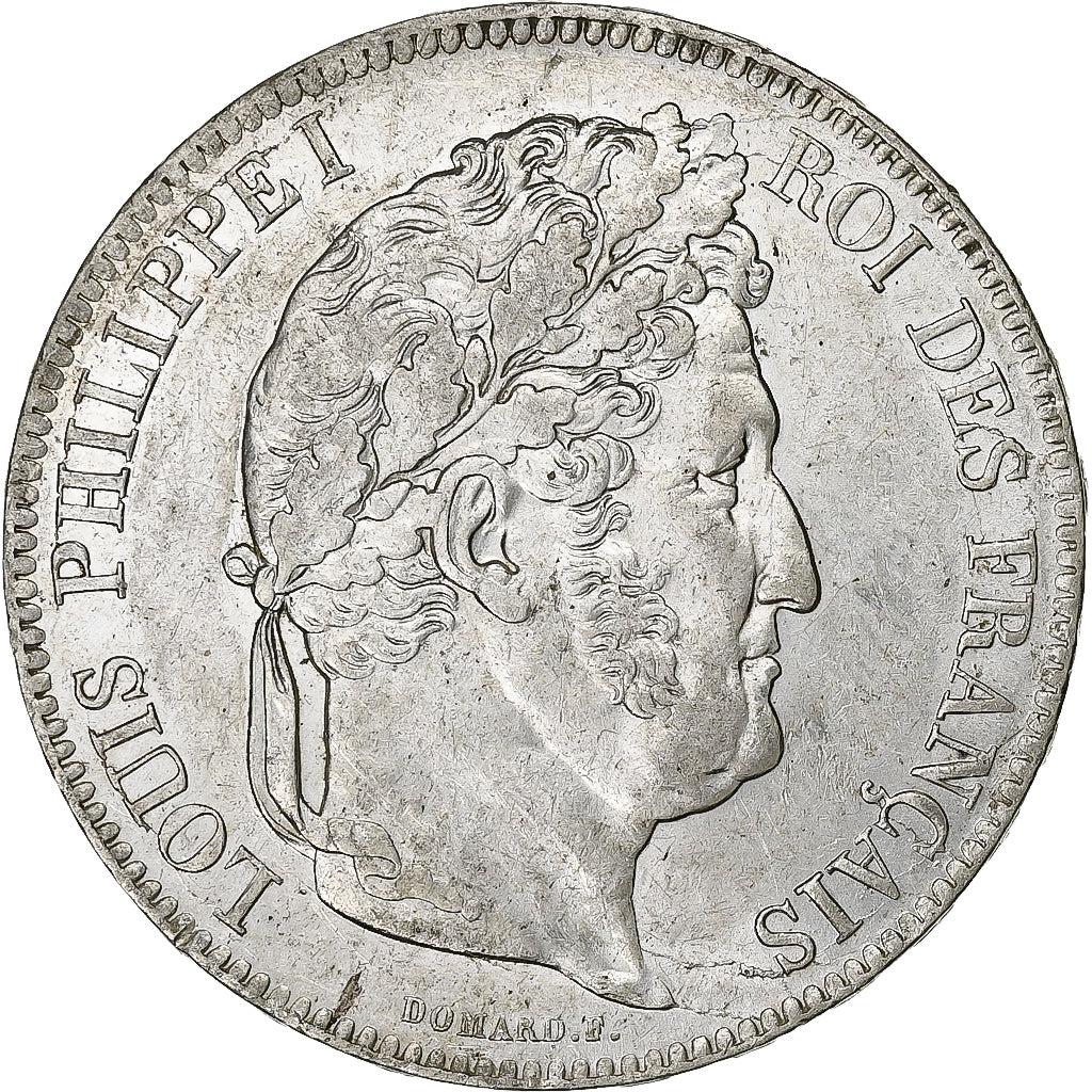 Francia, 5 Francs, Louis-Philippe, 1834, Rouen, Argento, BB+, KM:749.2