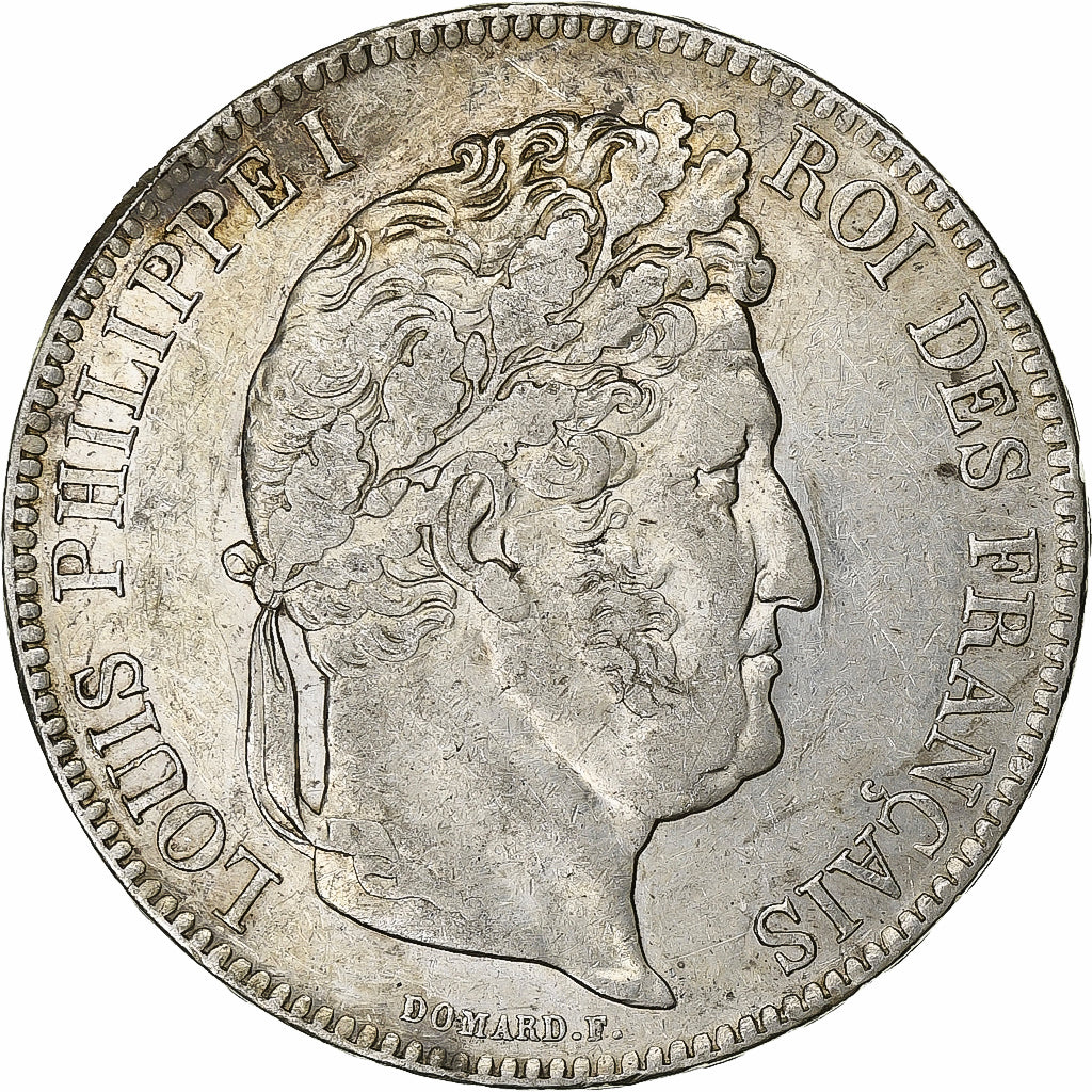 France, 5 Francs, Louis-Philippe, 1834, Rouen, Silver, AU(50-53), KM:749.2