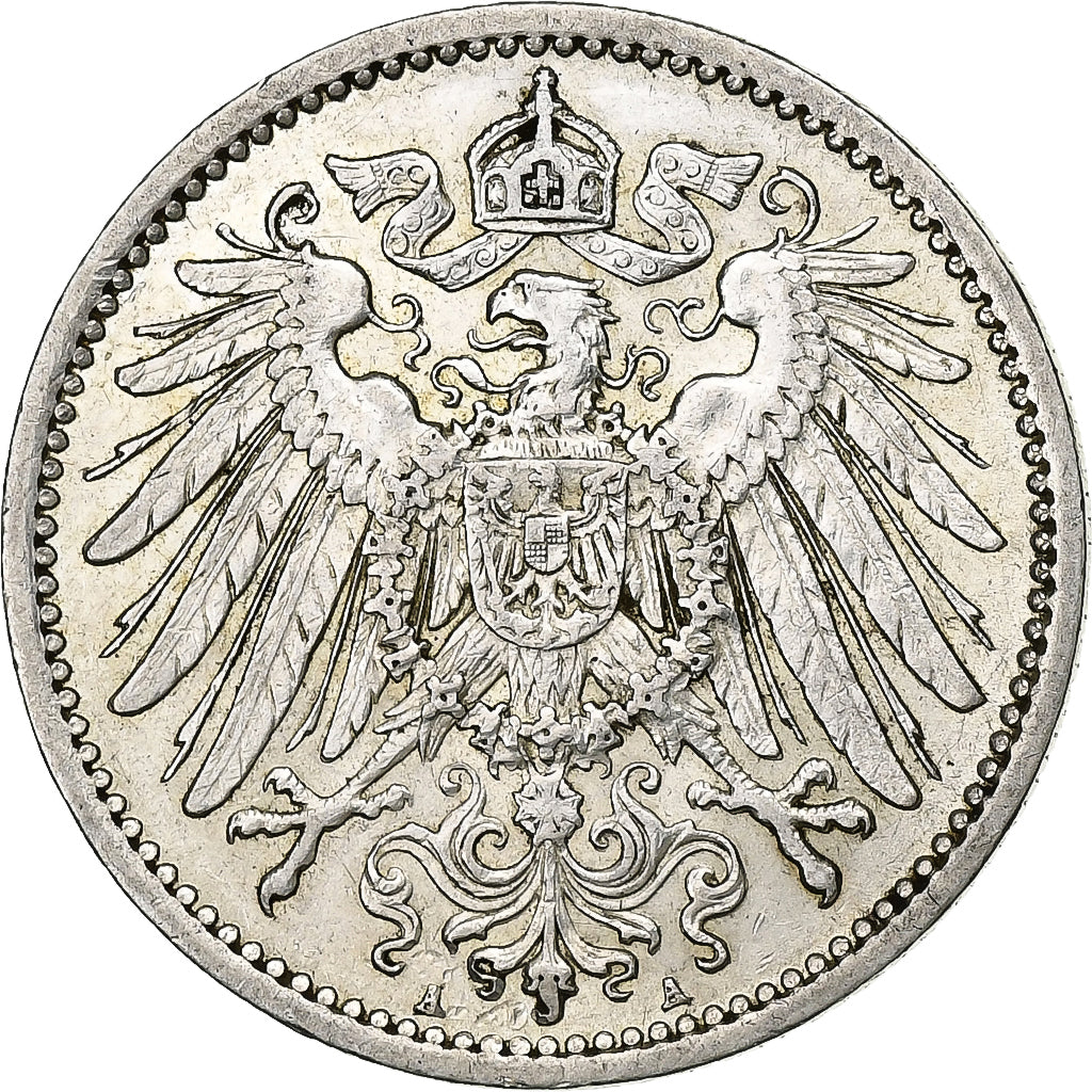 GERMANY - EMPIRE, Wilhelm II, Mark, 1905, Berlin, Silver, AU(55-58), KM:14