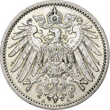 GERMANY - EMPIRE, Wilhelm II, Mark, 1905, Berlin, Silver, AU(55-58), KM:14