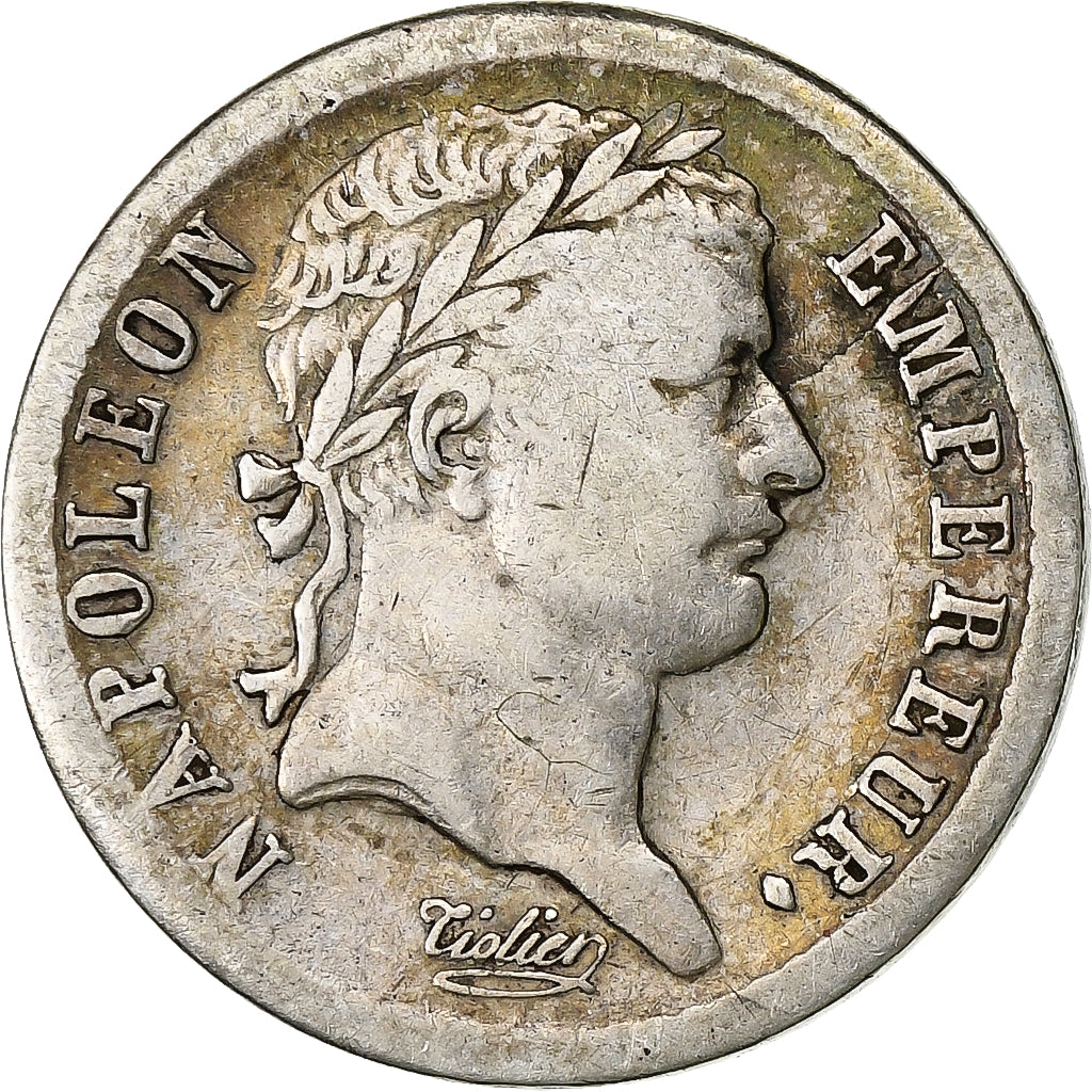 France, 1/2 Franc, Napoléon I, 1808, Lille, Silver, EF(40-45), KM:680.14