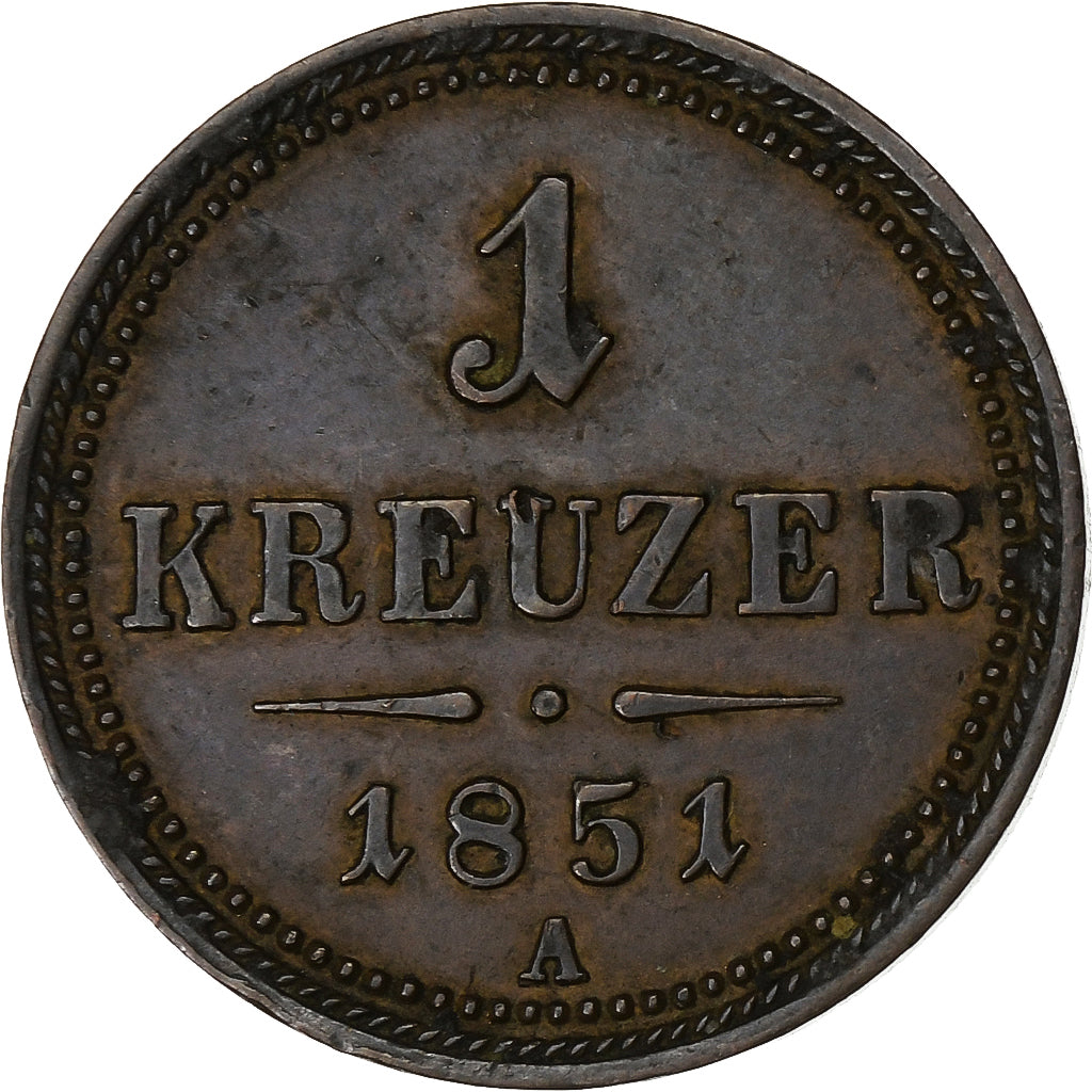 Österreich, Franz Joseph I, Kreuzer, 1851, Vienna, Kupfer, SS, KM:2185