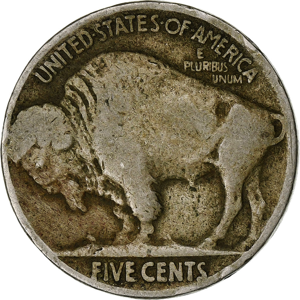Estados Unidos, 5 Cents, Buffalo Nickel, 1928, U.S. Mint, Cobre - níquel, BC+