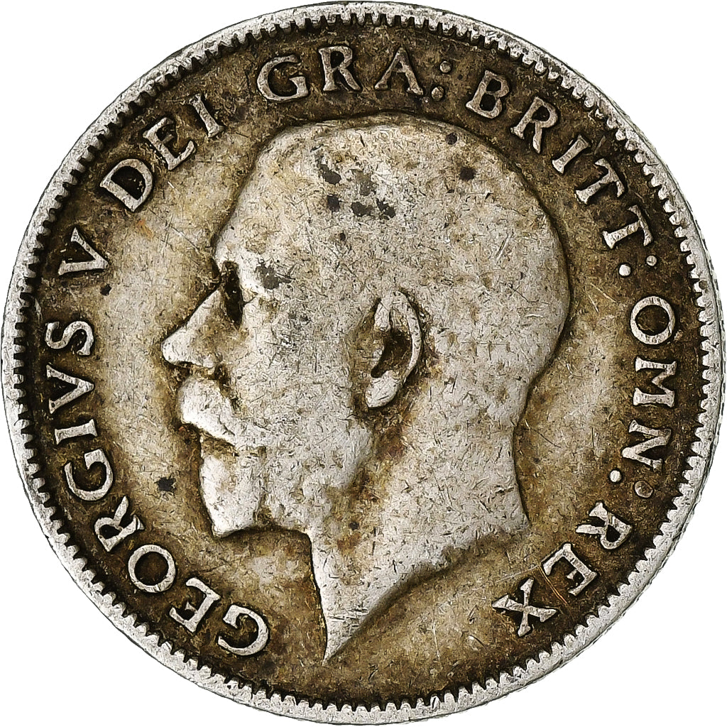 Great Britain, George V, 6 Pence, 1912, Silver, VF(30-35), KM:815