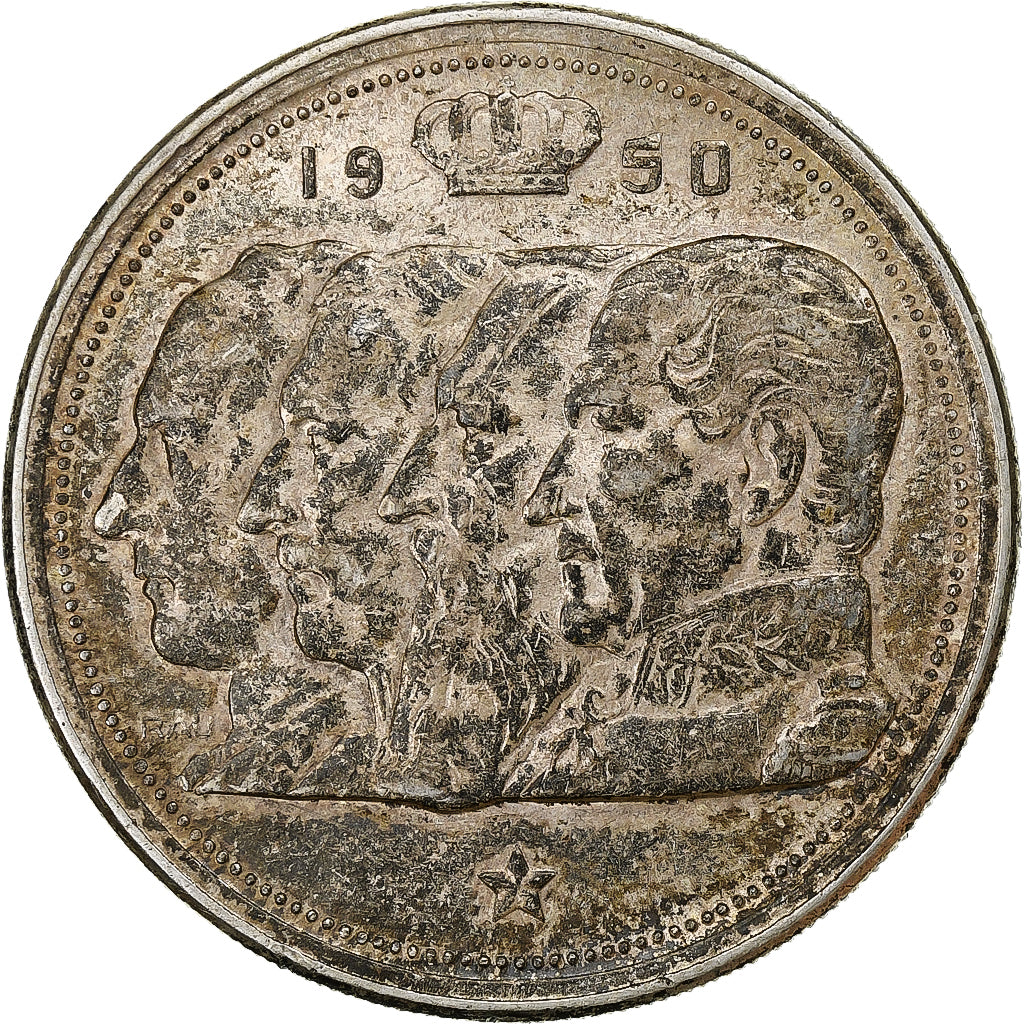 Belgium, 100 Francs, 100 Frank, 1950, Silver, EF(40-45), KM:139.1