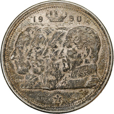 Belgium, 100 Francs, 100 Frank, 1950, Silver, EF(40-45), KM:139.1