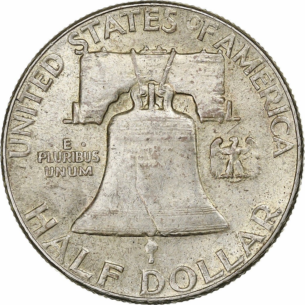 USA, Half Dollar, Franklin Half Dollar, 1951, U.S. Mint, Srebro, AU(55-58)
