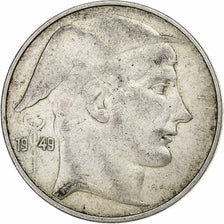 Belgium, 20 Francs, 20 Frank, 1949, Silver, VF(30-35), KM:140.1