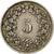 Schweiz, 5 Rappen, 1944, Bern, Kupfer-Nickel, S+, KM:26