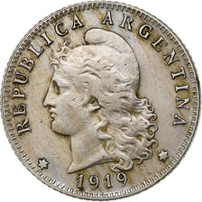 Argentina, 20 Centavos, 1919, Copper-nickel, EF(40-45), KM:36