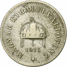 Ungarn, 10 Filler, 1916, Budapest, Iron, SS, KM:Pn143