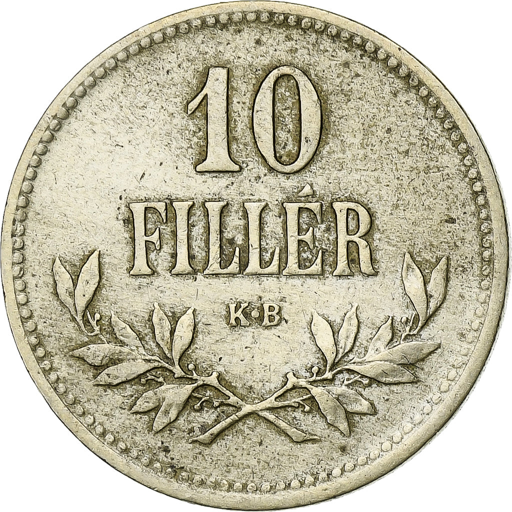 Ungarn, 10 Filler, 1916, Budapest, Iron, SS, KM:Pn143