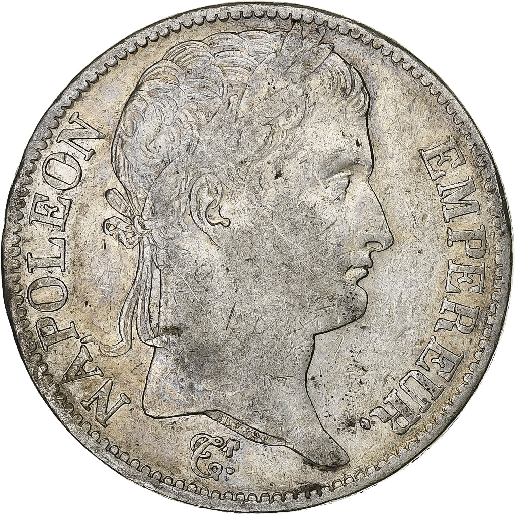 Francia, Napoleon I, 5 Francs, Napoléon III, 1813, La Rochelle, Argento, MB+