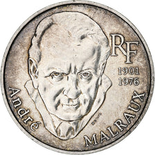 France, 100 Francs, André Malraux, 1997, Paris, Silver, AU(55-58), KM:1188