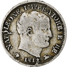 STATI ITALIANI, KINGDOM OF NAPOLEON, Napoleon I, 5 Soldi, 1812, Milan, Argento