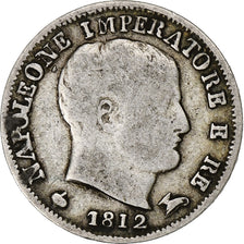 Italiaanse staten, KINGDOM OF NAPOLEON, Napoleon I, 5 Soldi, 1812, Milan