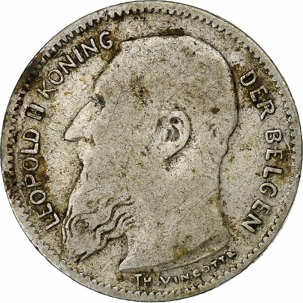 Belgien, 50 Centimes, 1909, Silber, S, KM:61.1