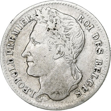 Belgium, Leopold I, 1/4 Franc, 1834, Silver, VF(20-25), KM:8