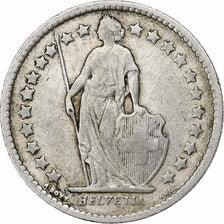 Switzerland, 1/2 Franc, 1878, Bern, Silver, VF(30-35), KM:23