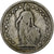 Suiza, Franc, 1880, Bern, Plata, BC+, KM:24