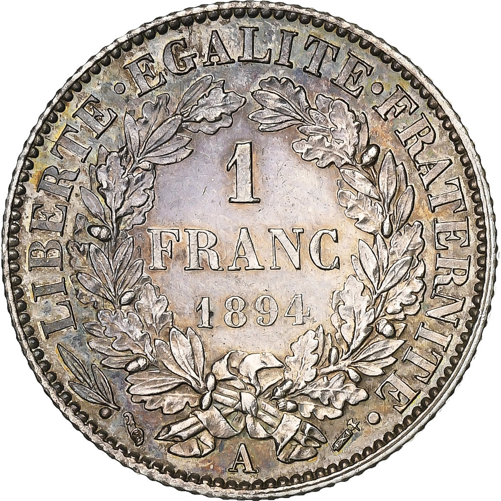 Francia, Franc, Cérès, 1894, Paris, Plata, EBC+, KM:822.1