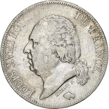 Frankreich, 5 Francs, Louis XVIII, 1823, Bayonne, Silber, S+, KM:711.8