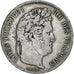 Francja, 5 Francs, Louis-Philippe, 1833, Perpignan, Srebro, VF(20-25), KM:749.11