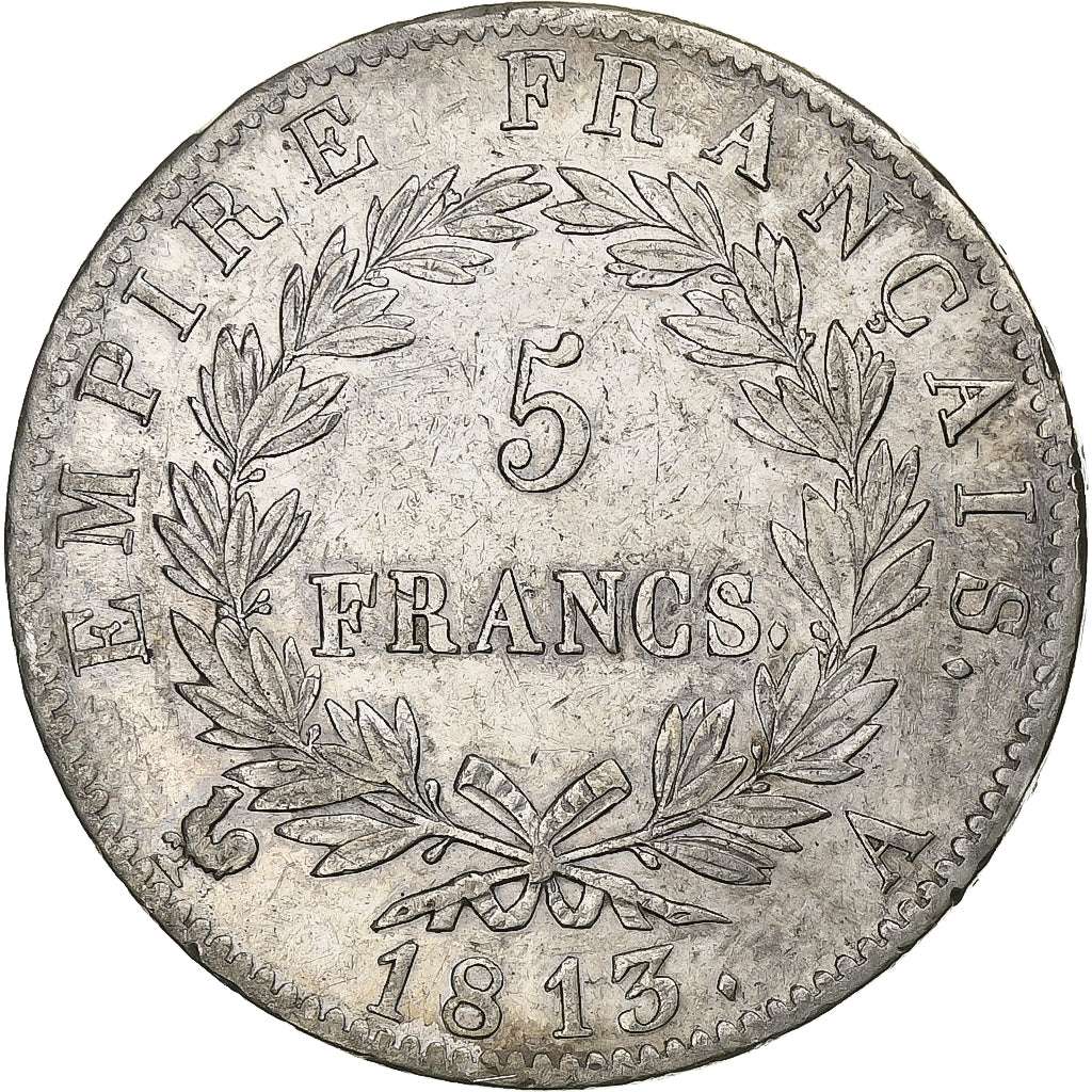 France, 5 Francs, Napoléon I, 1813, Paris, Argent, TTB, KM:694.1