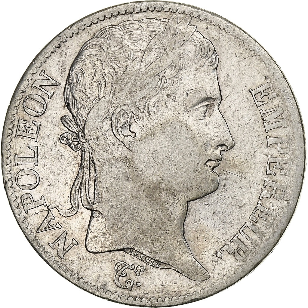 France, Napoleon I, 5 Francs, 1813, Paris, Silver, VF(30-35), KM:970a
