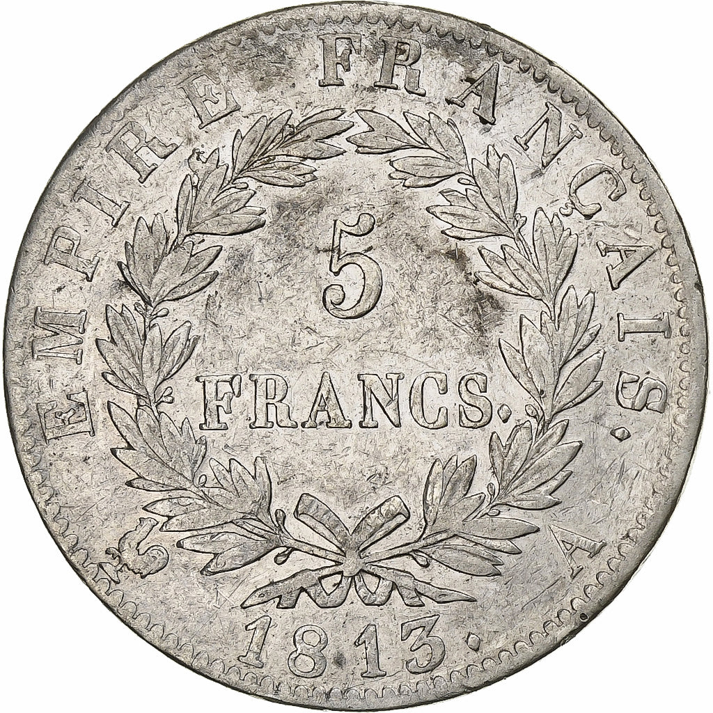 France, 5 Francs, Napoléon I, 1813, Paris, Argent, TB+, KM:694.1