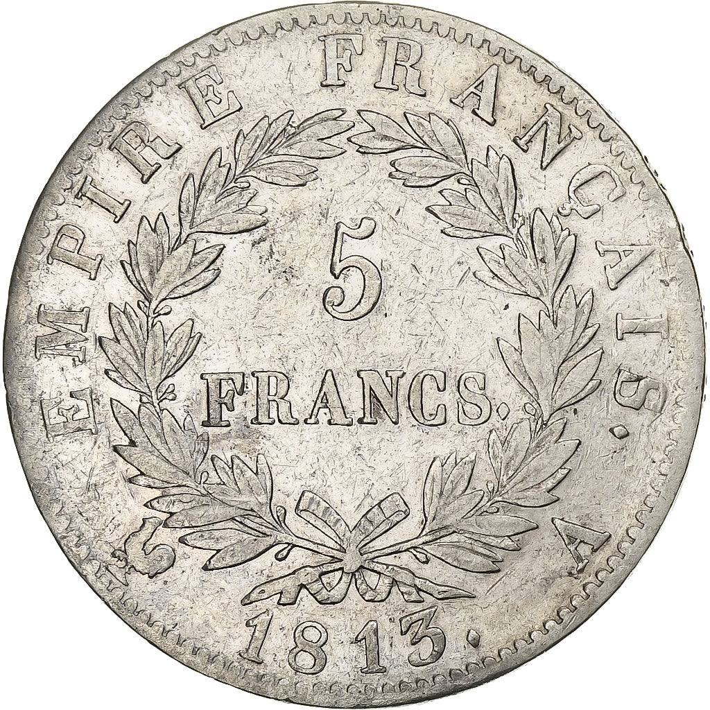 France, 5 Francs, Napoléon I, 1813, Paris, Argent, TB+, KM:694.1