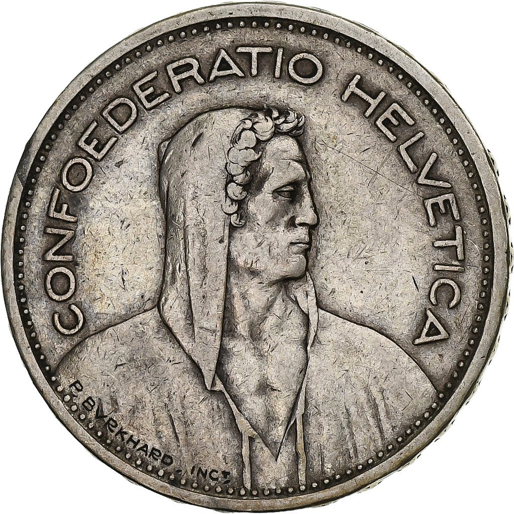 Switzerland, 5 Francs, 1931, Bern, Silver, VF(30-35), KM:40
