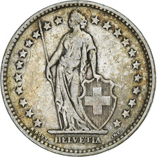 Switzerland, 2 Francs, 1921, Bern, Silver, EF(40-45), KM:21