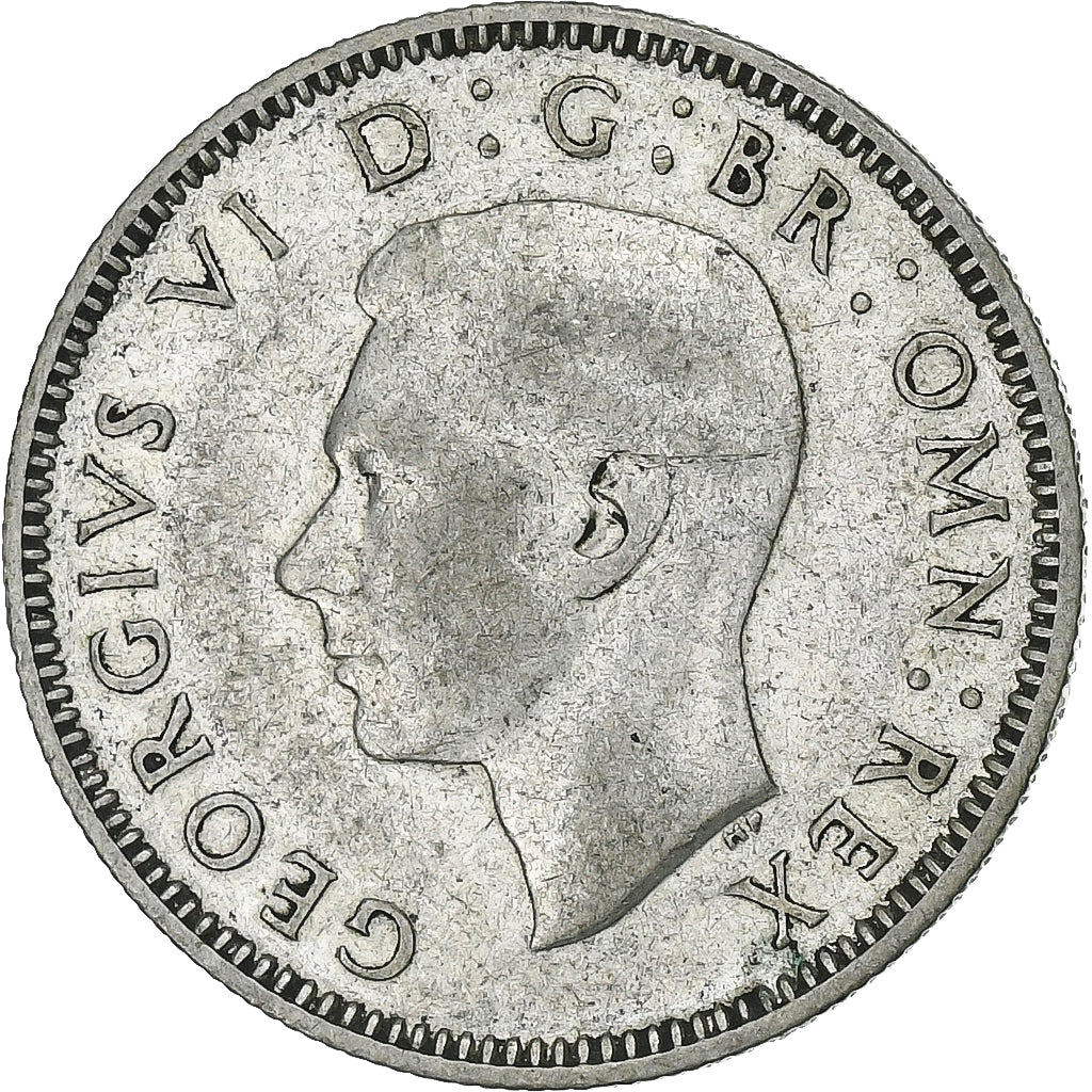 Grande-Bretagne, George VI, Shilling, 1939, Argent, TB+, KM:854