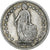 Suiza, Franc, 1907, Bern, Plata, BC+, KM:24