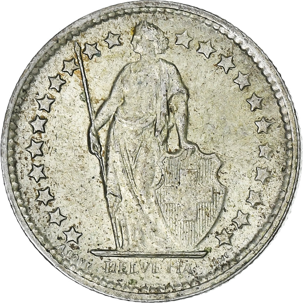 Suiza, 1/2 Franc, 1961, Bern, Plata, EBC, KM:23