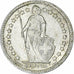 Suiza, 1/2 Franc, 1958, Bern, Plata, EBC, KM:23